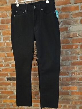 GAP WomenVintage Slim Mid Rise  Straight Leg Black Jeans Size 29/8R NWT